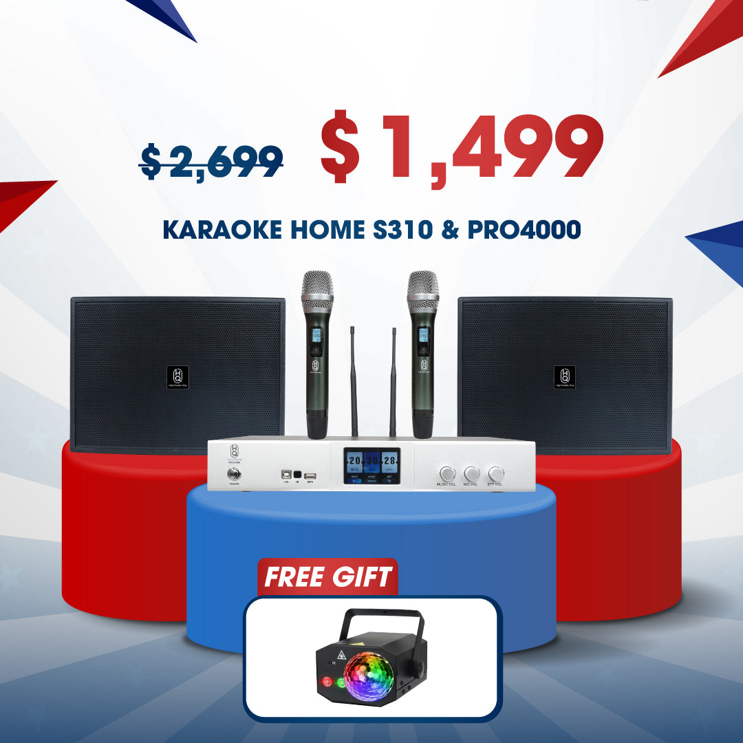 KARAOKE SET HOME HQSING  PRO4000 & SPEAKERS S310