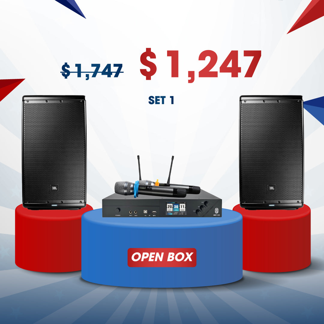 KARAOKE SET#1 OPEN BOX