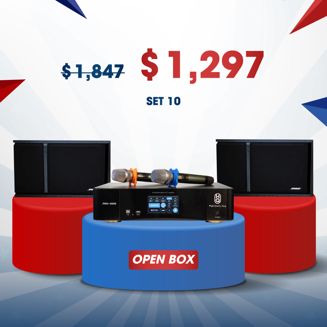 KARAOKE SET#10 OPEN BOX