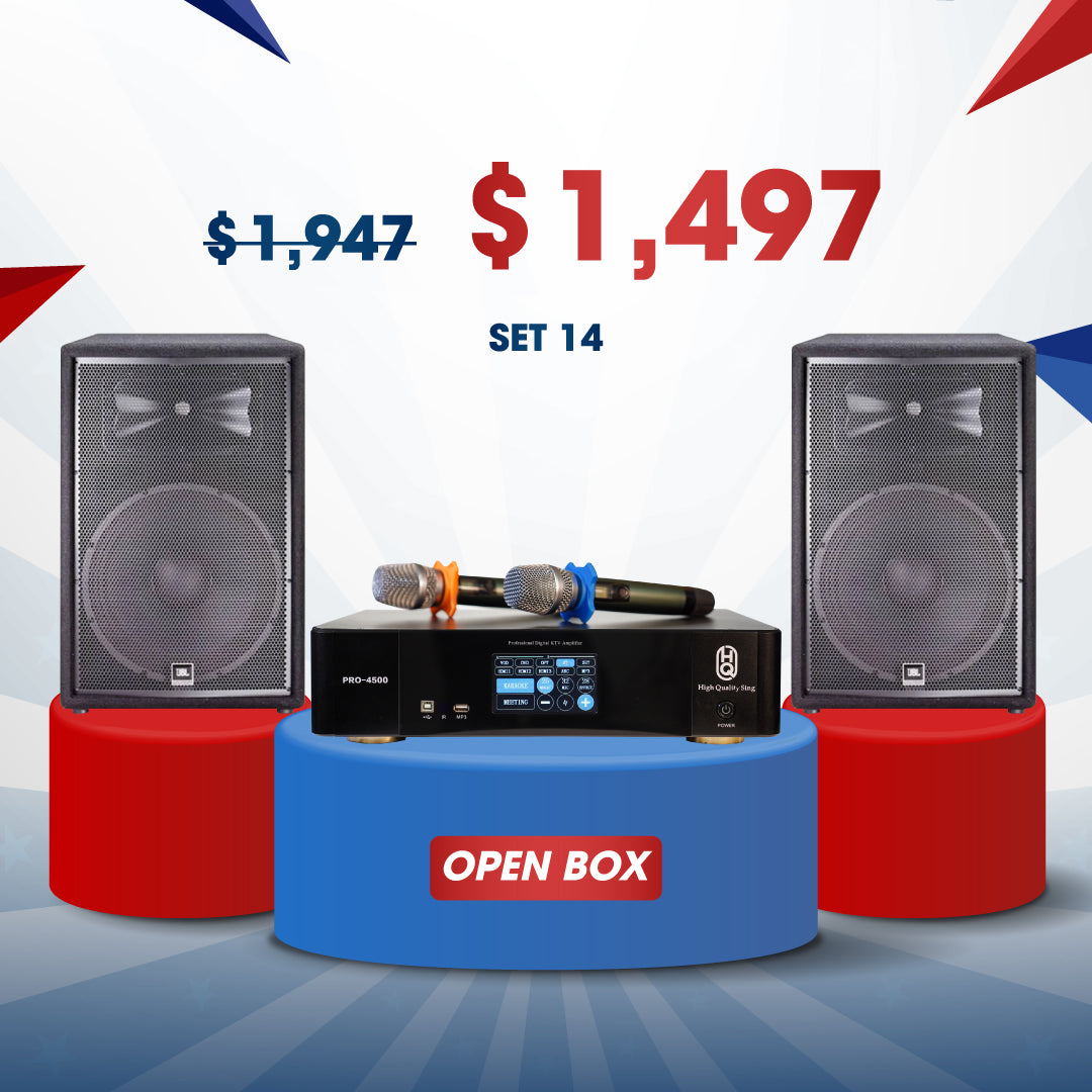 KARAOKE SET#14 OPEN BOX