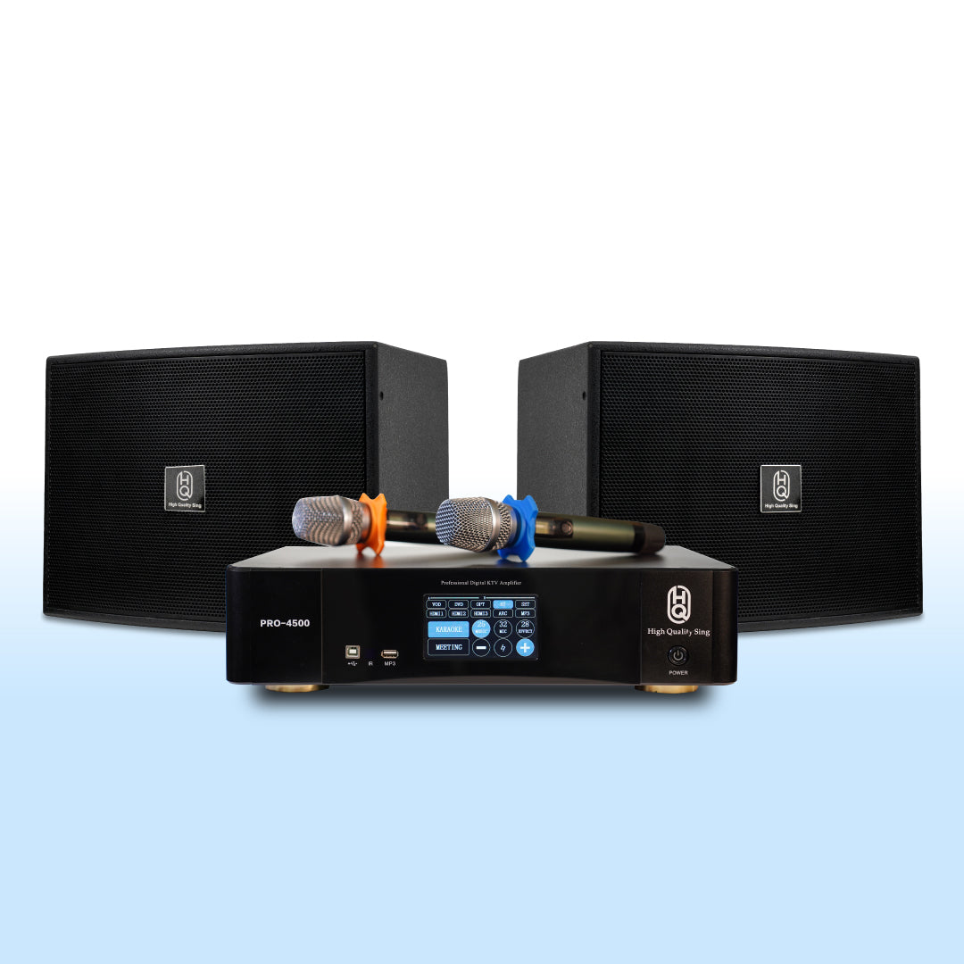 KARAOKE SET HOME HQSING PRO4500 & SPEAKERS S310
