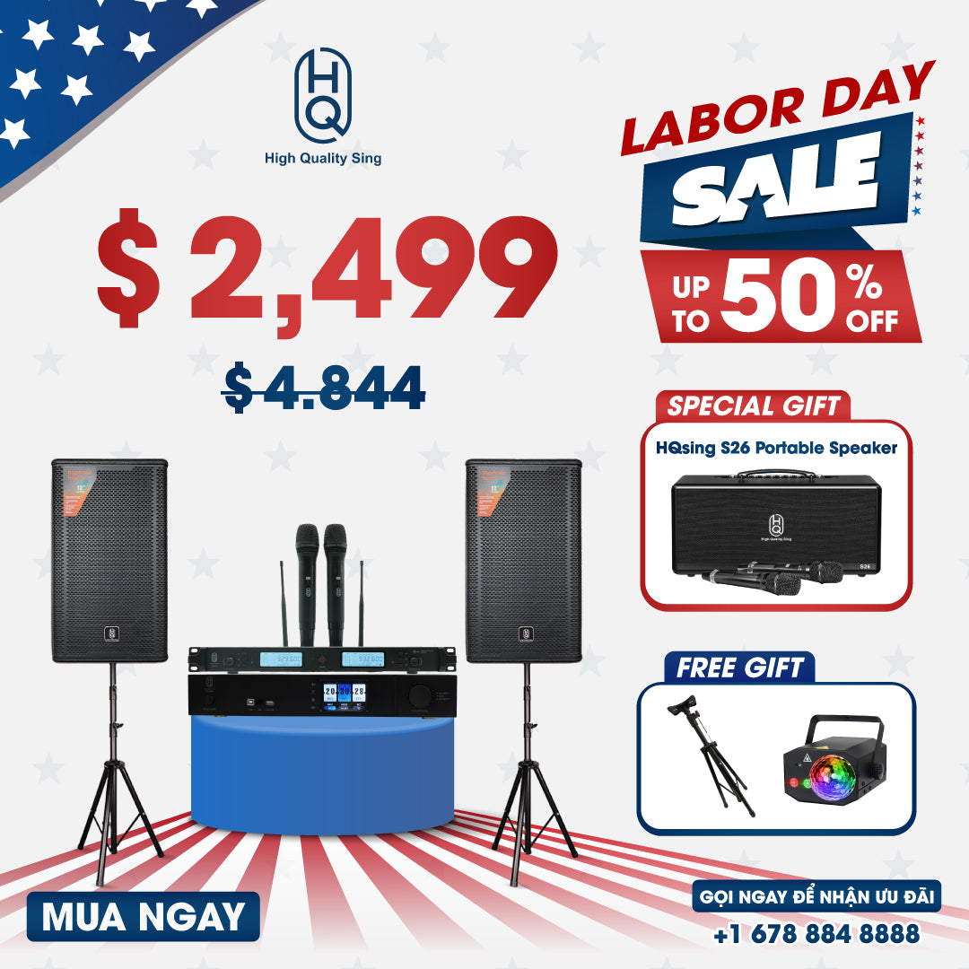 Karaoke Set Home HQsing PP6000 & Speakers HQsing S212 ( Pre-order )