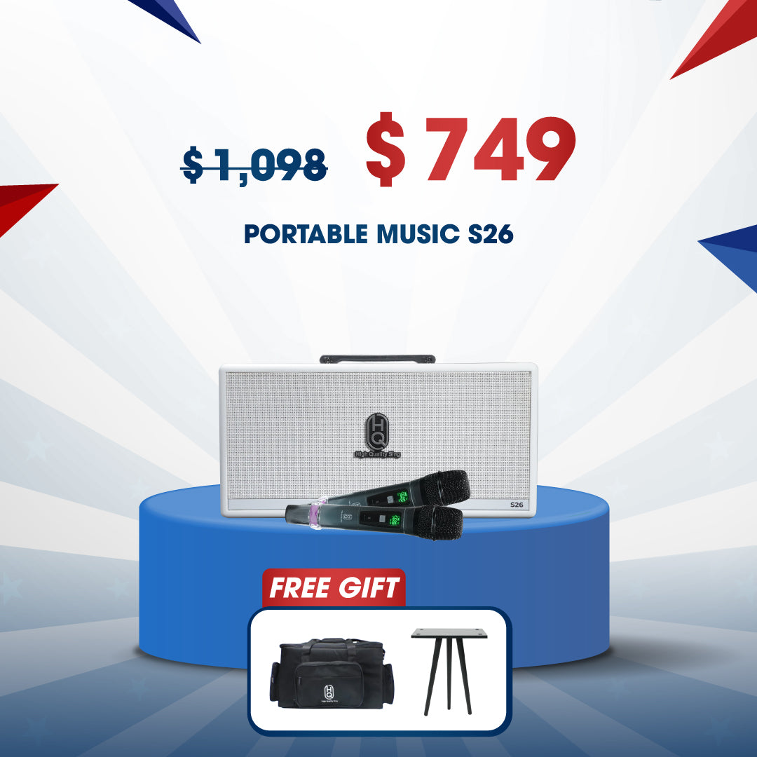 KARAOKE PORTABLE MUSIC   HQsing S26 Portable Speaker