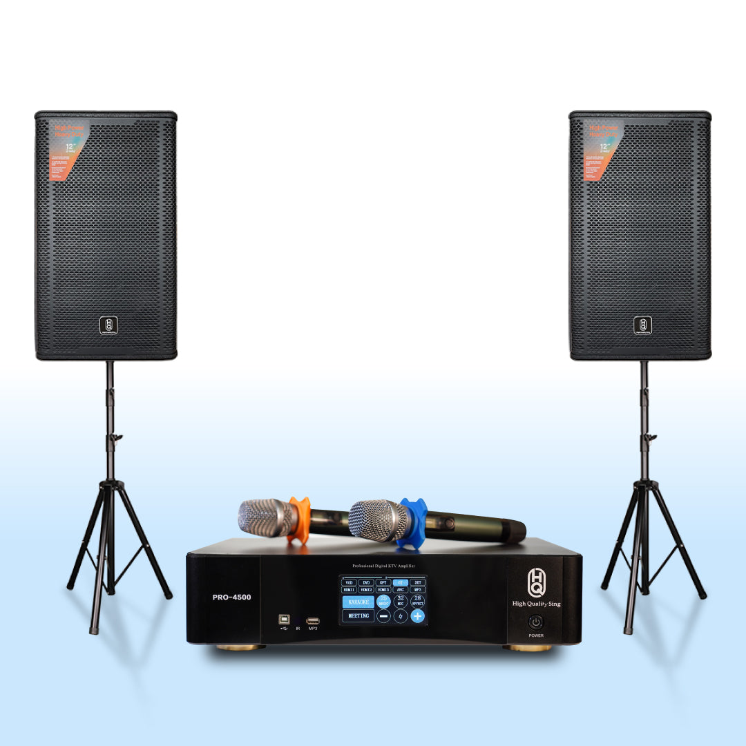Karaoke Set Home HQsing PRO4500 + Speakers HQsing S212