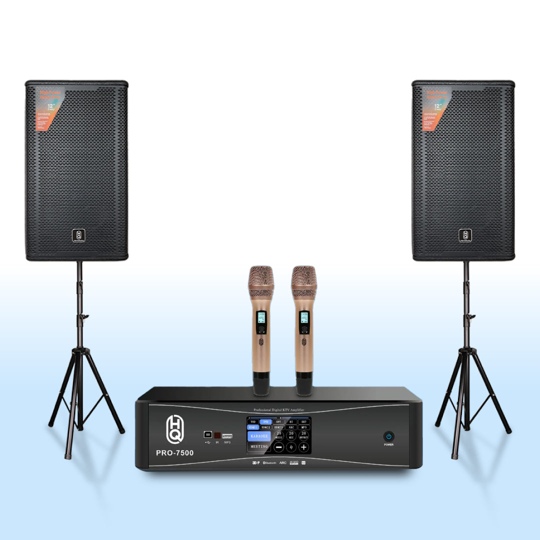 Karaoke Set Home HQsing PRO7500 + Speakers HQsing S212
