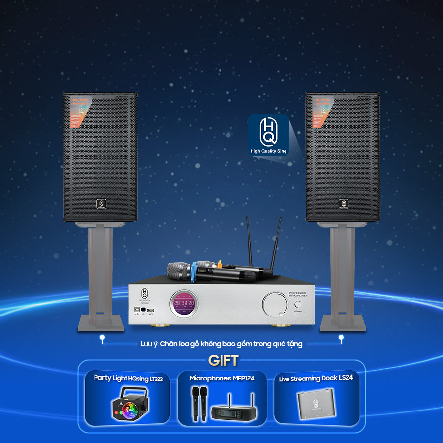 Karaoke Set Home HQsing PRO-5000 + Speakers HQsing S212