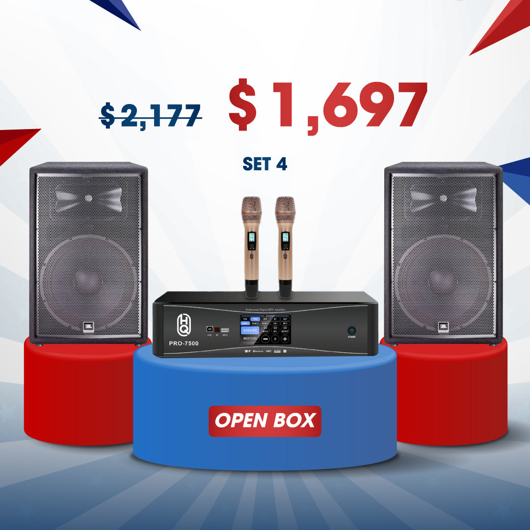 KARAOKE SET#4 OPEN BOX