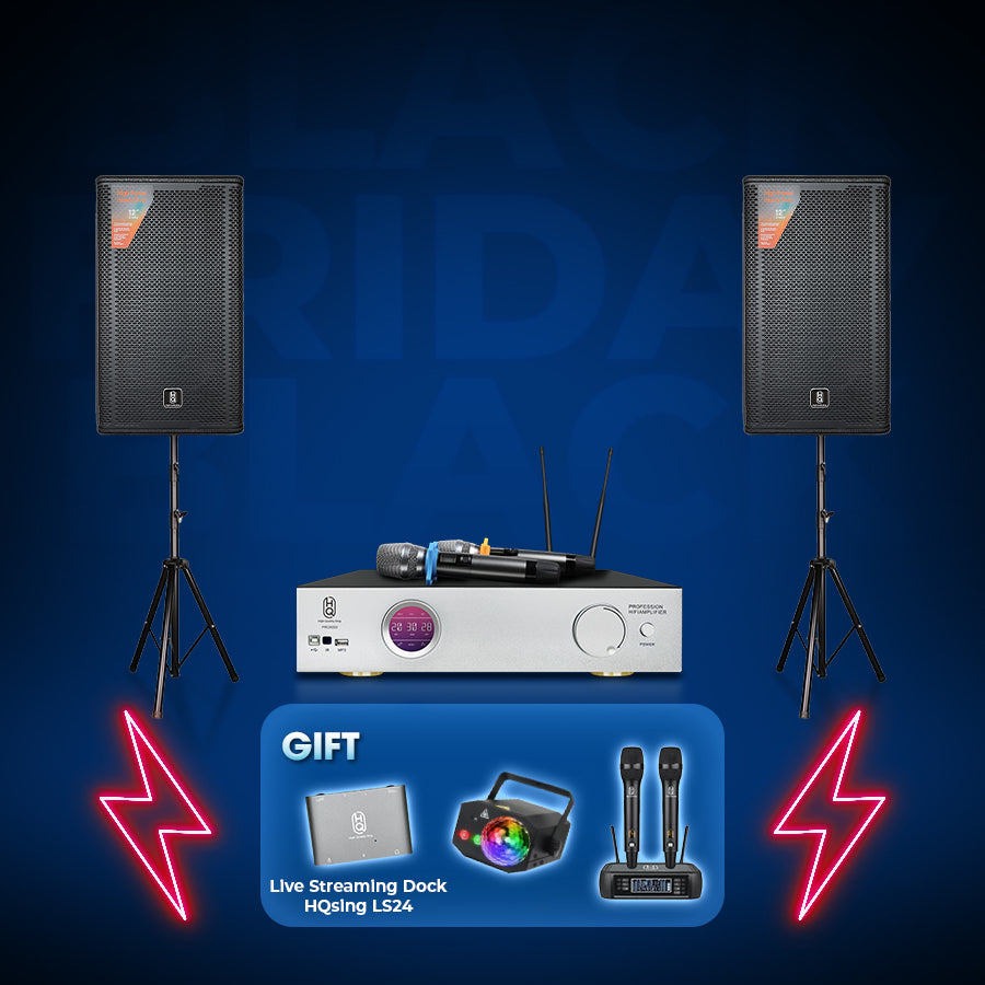 Karaoke Set Home HQsing PRO-5000 + Speakers HQsing S212