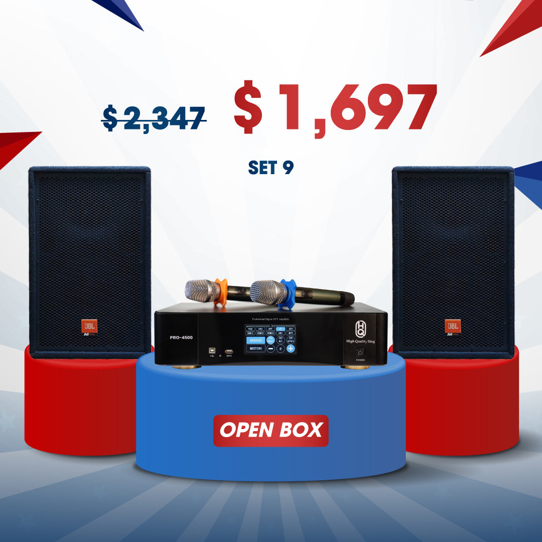 KARAOKE SET#9 OPEN BOX