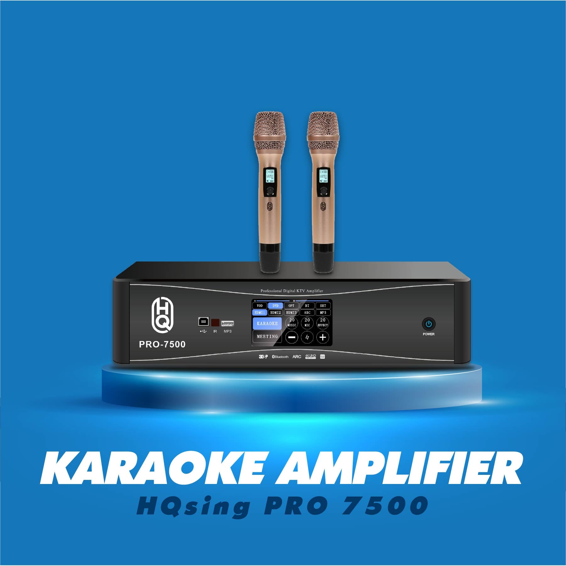 Karaoke Amplifier 3 in 1 PRO-7500