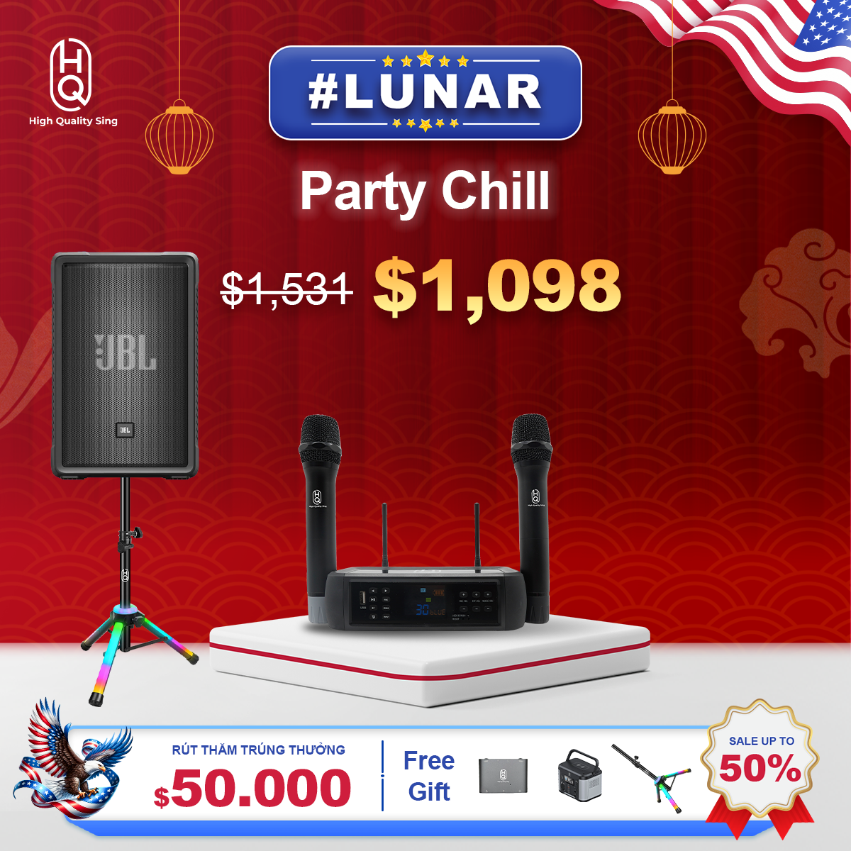 KARAOKE PORTABLE P1  &emsp;&ensp; HQsing Party Chill