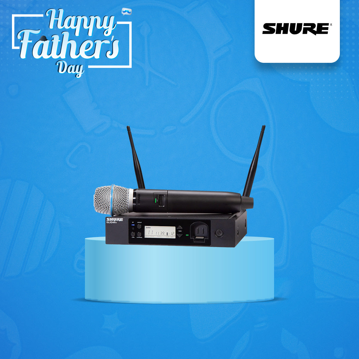 Microphones SHURE GLXD24+/B87A