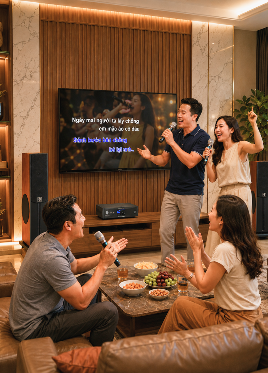 Tiệc tùng cùng bạn bè tại nhà